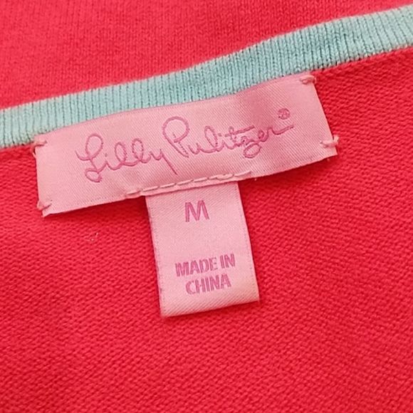 Lilly Pulitzer Pink Adelaide V-Neck Fitted Sweater - Picture 6 of 8